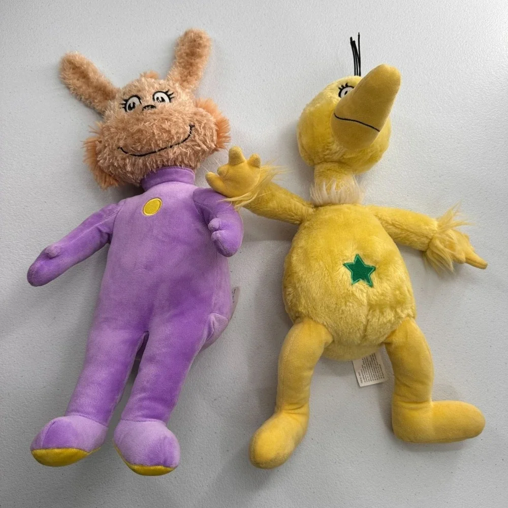 Dr. Seuss Kohls Cares Plush Doll Yellow Purple Marvin Mooney Sneetch Star Lot